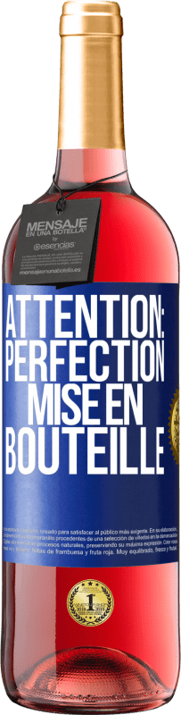 29,95 € Envoi gratuit | Vin rosé Édition ROSÉ Attention: perfection mise en bouteille Étiquette Bleue. Étiquette personnalisable Vin jeune Récolte 2024 Tempranillo