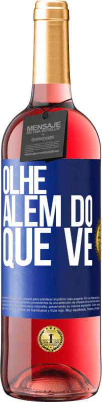 29,95 € Envio grátis | Vinho rosé Edição ROSÉ Olhe além do que vê Etiqueta Azul. Etiqueta personalizável Vinho jovem Colheita 2023 Tempranillo