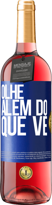 29,95 € Envio grátis | Vinho rosé Edição ROSÉ Olhe além do que vê Etiqueta Azul. Etiqueta personalizável Vinho jovem Colheita 2024 Tempranillo