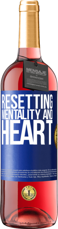 29,95 € Free Shipping | Rosé Wine ROSÉ Edition Resetting mentality and heart Blue Label. Customizable label Young wine Harvest 2023 Tempranillo