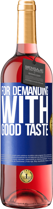 29,95 € Free Shipping | Rosé Wine ROSÉ Edition For demanding with good taste Blue Label. Customizable label Young wine Harvest 2024 Tempranillo