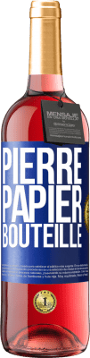 29,95 € Envoi gratuit | Vin rosé Édition ROSÉ Pierre-papier-bouteille Étiquette Bleue. Étiquette personnalisable Vin jeune Récolte 2024 Tempranillo