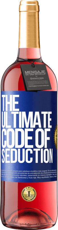 29,95 € 送料無料 | ロゼワイン ROSÉエディション The ultimate code of seduction 青いタグ. カスタマイズ可能なラベル 若いワイン 収穫 2024 Tempranillo