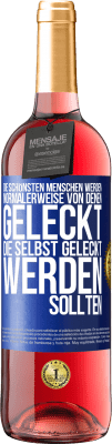 29,95 € Kostenloser Versand | Roséwein ROSÉ Ausgabe Die schönsten Menschen werden normalerweise von denen geleckt, die selbst geleckt werden sollten Blaue Markierung. Anpassbares Etikett Junger Wein Ernte 2023 Tempranillo