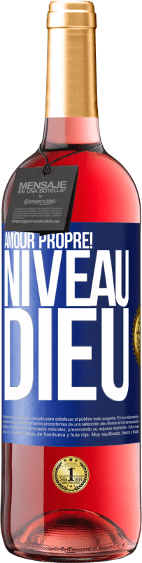 29,95 € Envoi gratuit | Vin rosé Édition ROSÉ Amour propre! Niveau Dieu Étiquette Bleue. Étiquette personnalisable Vin jeune Récolte 2024 Tempranillo