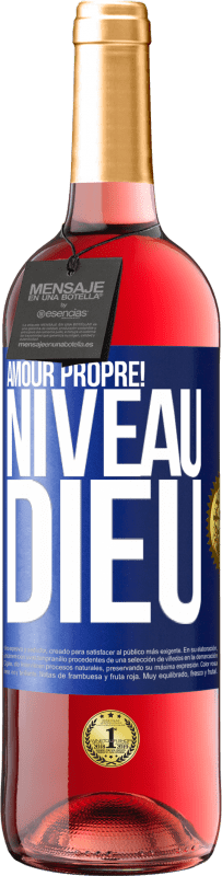 29,95 € Envoi gratuit | Vin rosé Édition ROSÉ Amour propre! Niveau Dieu Étiquette Bleue. Étiquette personnalisable Vin jeune Récolte 2025 Tempranillo