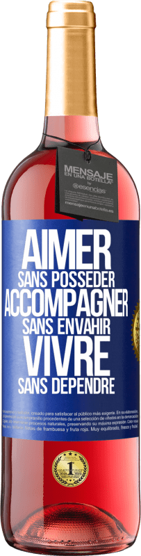 29,95 € Envoi gratuit | Vin rosé Édition ROSÉ Aimer sans posséder, accompagner sans envahir, vivre sans dépendre Étiquette Bleue. Étiquette personnalisable Vin jeune Récolte 2024 Tempranillo