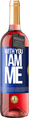 29,95 € Free Shipping | Rosé Wine ROSÉ Edition With you i am me Blue Label. Customizable label Young wine Harvest 2023 Tempranillo