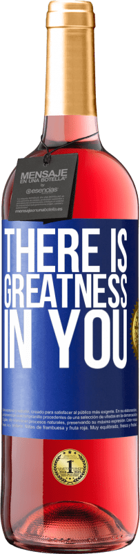 29,95 € 送料無料 | ロゼワイン ROSÉエディション あなたには偉大さがあります 青いタグ. カスタマイズ可能なラベル 若いワイン 収穫 2025 Tempranillo