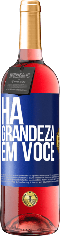 29,95 € Envio grátis | Vinho rosé Edição ROSÉ Há grandeza em você Etiqueta Azul. Etiqueta personalizável Vinho jovem Colheita 2023 Tempranillo