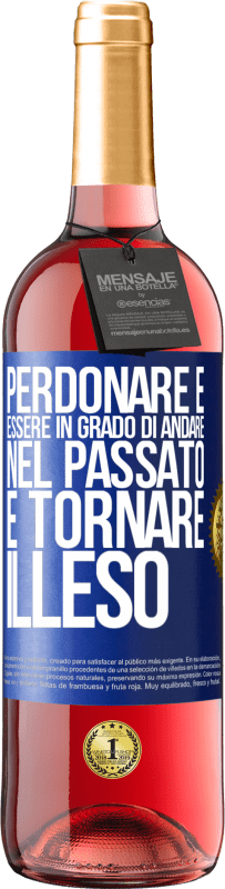29,95 € Spedizione Gratuita | Vino rosato Edizione ROSÉ Perdonare è essere in grado di andare nel passato e tornare illeso Etichetta Blu. Etichetta personalizzabile Vino giovane Raccogliere 2025 Tempranillo