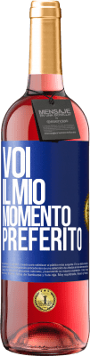 29,95 € Spedizione Gratuita | Vino rosato Edizione ROSÉ Voi. Il mio momento preferito Etichetta Blu. Etichetta personalizzabile Vino giovane Raccogliere 2025 Tempranillo