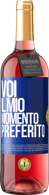 29,95 € Spedizione Gratuita | Vino rosato Edizione ROSÉ Voi. Il mio momento preferito Etichetta Blu. Etichetta personalizzabile Vino giovane Raccogliere 2024 Tempranillo