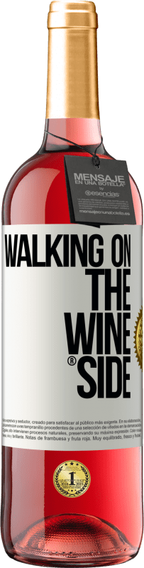 29,95 € Envío gratis | Vino Rosado Edición ROSÉ Walking on the Wine Side® Etiqueta Blanca. Etiqueta personalizable Vino joven Cosecha 2023 Tempranillo
