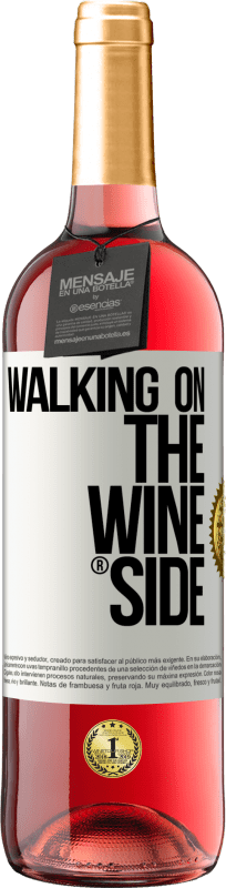29,95 € Spedizione Gratuita | Vino rosato Edizione ROSÉ Walking on the Wine Side® Etichetta Bianca. Etichetta personalizzabile Vino giovane Raccogliere 2023 Tempranillo