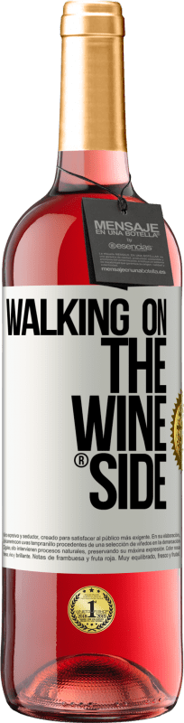 29,95 € Envio grátis | Vinho rosé Edição ROSÉ Walking on the Wine Side® Etiqueta Branca. Etiqueta personalizável Vinho jovem Colheita 2024 Tempranillo