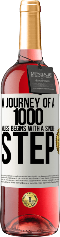 29,95 € Free Shipping | Rosé Wine ROSÉ Edition A journey of a thousand miles begins with a single step White Label. Customizable label Young wine Harvest 2023 Tempranillo
