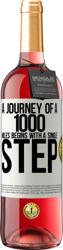 29,95 € Free Shipping | Rosé Wine ROSÉ Edition A journey of a thousand miles begins with a single step White Label. Customizable label Young wine Harvest 2024 Tempranillo