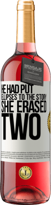 29,95 € Free Shipping | Rosé Wine ROSÉ Edition he had put ellipses to the story, she erased two White Label. Customizable label Young wine Harvest 2025 Tempranillo