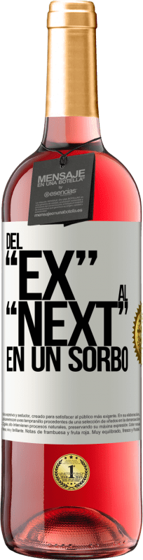 29,95 € 免费送货 | 桃红葡萄酒 ROSÉ版 Del EX al NEXT en un sorbo 白标. 可自定义的标签 青年酒 收成 2023 Tempranillo