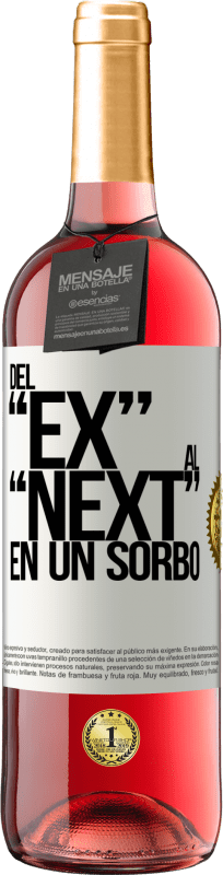 29,95 € 免费送货 | 桃红葡萄酒 ROSÉ版 Del EX al NEXT en un sorbo 白标. 可自定义的标签 青年酒 收成 2025 Tempranillo
