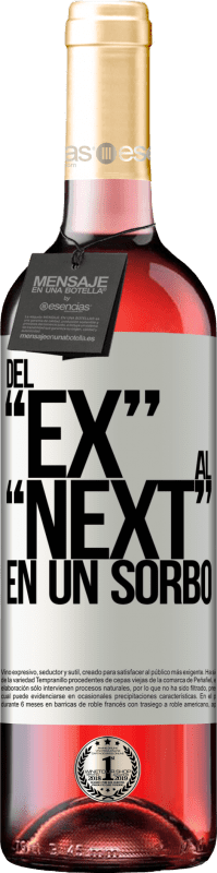 29,95 € Envoi gratuit | Vin rosé Édition ROSÉ Du EX au NEXT en une gorgée Étiquette Blanche. Étiquette personnalisable Vin jeune Récolte 2024 Tempranillo