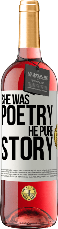 29,95 € Free Shipping | Rosé Wine ROSÉ Edition She was poetry, he pure story White Label. Customizable label Young wine Harvest 2023 Tempranillo