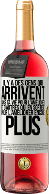 29,95 € Envoi gratuit | Vin rosé Édition ROSÉ Il y a des gens qui arrivent dans ta vie pour l'améliorer et d'autres qui en sortent pour l'améliorer encore plus Étiquette Blanche. Étiquette personnalisable Vin jeune Récolte 2023 Tempranillo