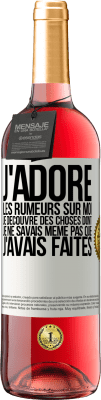 29,95 € Envoi gratuit | Vin rosé Édition ROSÉ J'adore les rumeurs sur moi, je découvre des choses dont je ne savais même pas que j'avais faites Étiquette Blanche. Étiquette personnalisable Vin jeune Récolte 2025 Tempranillo