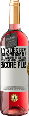 29,95 € Envoi gratuit | Vin rosé Édition ROSÉ Il y a des gens qui arrivent dans ta vie pour l'améliorer et d'autres qui en sortent pour l'améliorer encore plus Étiquette Blanche. Étiquette personnalisable Vin jeune Récolte 2024 Tempranillo