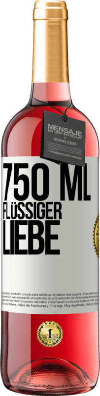 29,95 € Kostenloser Versand | Roséwein ROSÉ Ausgabe 750 ml flüssiger Liebe Weißes Etikett. Anpassbares Etikett Junger Wein Ernte 2024 Tempranillo