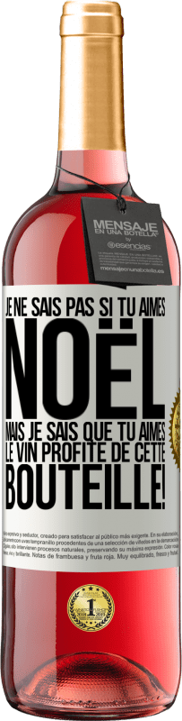 29,95 € Envoi gratuit | Vin rosé Édition ROSÉ Je ne sais pas si tu aimes Noël mais je sais que tu aimes le vin. Profite de cette bouteille! Étiquette Blanche. Étiquette personnalisable Vin jeune Récolte 2024 Tempranillo