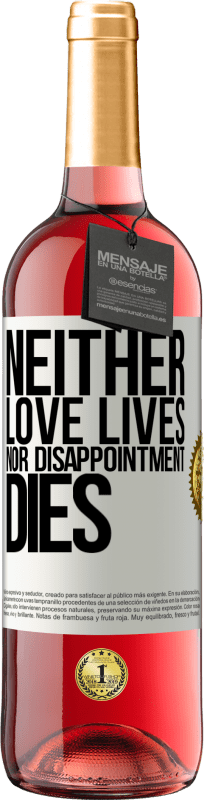 29,95 € Free Shipping | Rosé Wine ROSÉ Edition Neither love lives, nor disappointment dies White Label. Customizable label Young wine Harvest 2023 Tempranillo