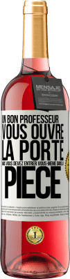 29,95 € Envoi gratuit | Vin rosé Édition ROSÉ Un bon professeur vous ouvre la porte mais vous devez entrer vous-même dans la pièce Étiquette Blanche. Étiquette personnalisable Vin jeune Récolte 2023 Tempranillo