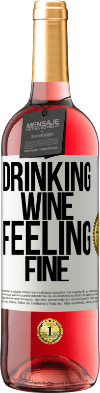 29,95 € Free Shipping | Rosé Wine ROSÉ Edition Drinking wine, feeling fine White Label. Customizable label Young wine Harvest 2025 Tempranillo