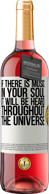 29,95 € Free Shipping | Rosé Wine ROSÉ Edition If there is music in your soul, it will be heard throughout the universe White Label. Customizable label Young wine Harvest 2024 Tempranillo