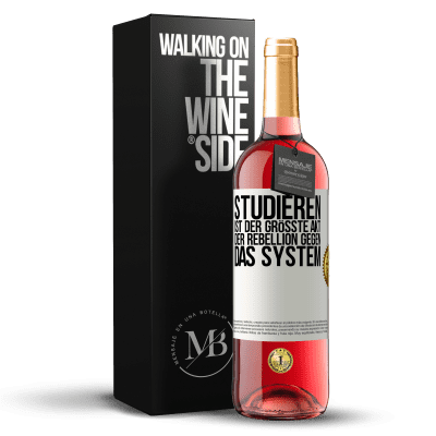 «Studieren ist der größte Akt der Rebellion gegen das System» ROSÉ Ausgabe