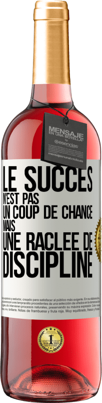 29,95 € Envoi gratuit | Vin rosé Édition ROSÉ Le succès n'est pas un coup de chance mais une raclée de discipline Étiquette Blanche. Étiquette personnalisable Vin jeune Récolte 2024 Tempranillo