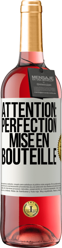 29,95 € Envoi gratuit | Vin rosé Édition ROSÉ Attention: perfection mise en bouteille Étiquette Blanche. Étiquette personnalisable Vin jeune Récolte 2024 Tempranillo