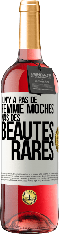 29,95 € Envoi gratuit | Vin rosé Édition ROSÉ Il n'y a pas de femme moches mais des beautés rares Étiquette Blanche. Étiquette personnalisable Vin jeune Récolte 2024 Tempranillo