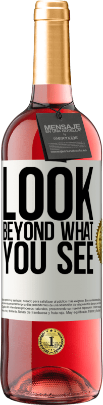 29,95 € 送料無料 | ロゼワイン ROSÉエディション あなたが見るものを超えて見てください ホワイトラベル. カスタマイズ可能なラベル 若いワイン 収穫 2025 Tempranillo