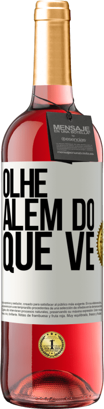 29,95 € Envio grátis | Vinho rosé Edição ROSÉ Olhe além do que vê Etiqueta Branca. Etiqueta personalizável Vinho jovem Colheita 2024 Tempranillo