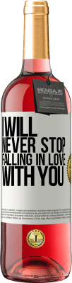 29,95 € Free Shipping | Rosé Wine ROSÉ Edition I will never stop falling in love with you White Label. Customizable label Young wine Harvest 2025 Tempranillo