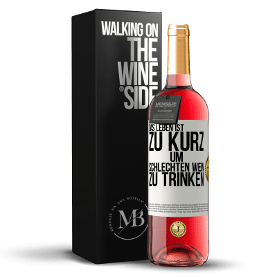 «Das Leben ist zu kurz, um schlechten Wein zu trinken» ROSÉ Ausgabe