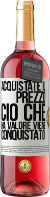 29,95 € Spedizione Gratuita | Vino rosato Edizione ROSÉ Acquistate il prezzo. Ciò che ha valore viene conquistato Etichetta Bianca. Etichetta personalizzabile Vino giovane Raccogliere 2023 Tempranillo