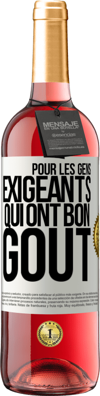 29,95 € Envoi gratuit | Vin rosé Édition ROSÉ Pour les gens exigeants qui ont bon goût Étiquette Blanche. Étiquette personnalisable Vin jeune Récolte 2024 Tempranillo