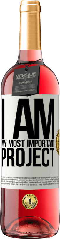 29,95 € Free Shipping | Rosé Wine ROSÉ Edition I am my most important project White Label. Customizable label Young wine Harvest 2024 Tempranillo