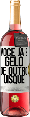 29,95 € Envio grátis | Vinho rosé Edição ROSÉ Você já é gelo de outro uísque Etiqueta Branca. Etiqueta personalizável Vinho jovem Colheita 2025 Tempranillo