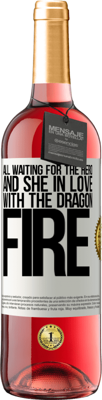 29,95 € Free Shipping | Rosé Wine ROSÉ Edition All waiting for the hero and she in love with the dragon fire White Label. Customizable label Young wine Harvest 2025 Tempranillo