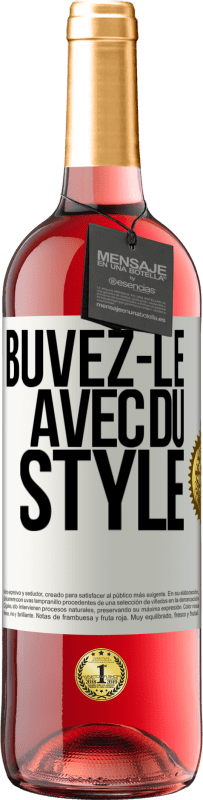 29,95 € Envoi gratuit | Vin rosé Édition ROSÉ Buvez-le avec du style Étiquette Blanche. Étiquette personnalisable Vin jeune Récolte 2023 Tempranillo